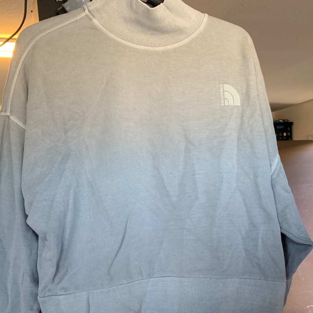 The North Face womens Light Gray Turtleneck Sweater